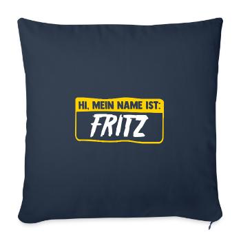 Fritz - Sofakissenbezug 45 x 45 cm - Navy - Vorne