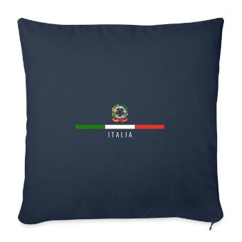 Italie Italien Italien Italie - Housse de coussin décorative 45 x 45 cm - bleu marine - Devant