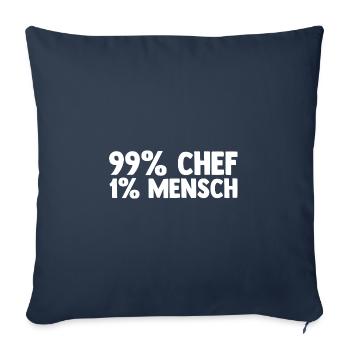 Team Leader Group Leader Team Leader Head of Department - Sofa pillowcase 17,3'' x 17,3'' (45 x 45 cm) - navy - Front