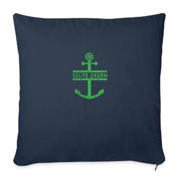 Hamburg - Sofakissenbezug 45 x 45 cm - Navy - Vorne