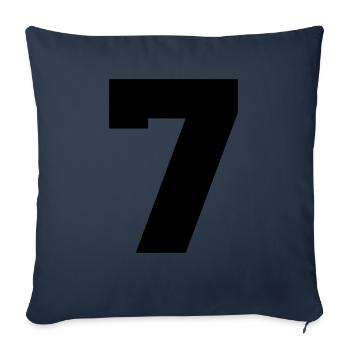 7 - Sofakissenbezug 45 x 45 cm - Navy - Vorne