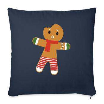 Christmas Biscuit - Sofa pillowcase 17,3'' x 17,3'' (45 x 45 cm) - navy - Front