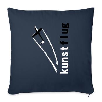 Segelflugzeug Segelfliegen Segelflieger Kunstflug - Sofakissenbezug 45 x 45 cm - Navy - Vorne