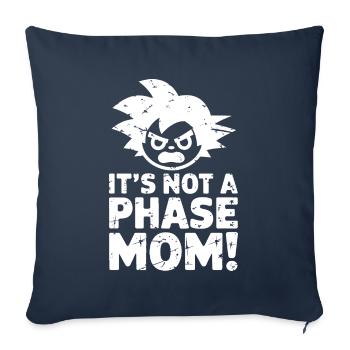 Ce n’est pas une phase maman ! Emo Goth Alternative - Housse de coussin décorative 45 x 45 cm - bleu marine - Devant