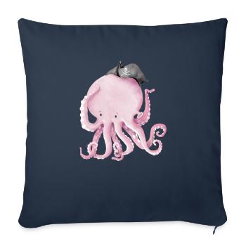 Kapitän Jack Krake - Sofakissenbezug 45 x 45 cm - Navy - Vorne