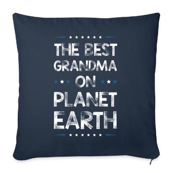 Best Grandma Saying - Sofa pillowcase 17,3'' x 17,3'' (45 x 45 cm) - navy - Front