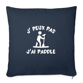 Stand up Paddle Cadeau Je peux pas - Housse de coussin décorative 45 x 45 cm - bleu marine - Devant