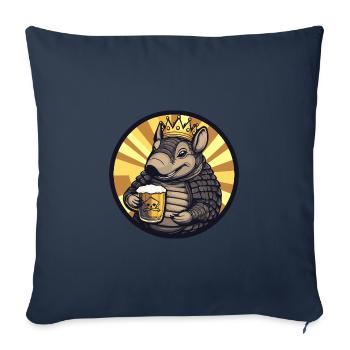 Armadillo Beer - Sofa pillowcase 17,3'' x 17,3'' (45 x 45 cm) - navy - Front