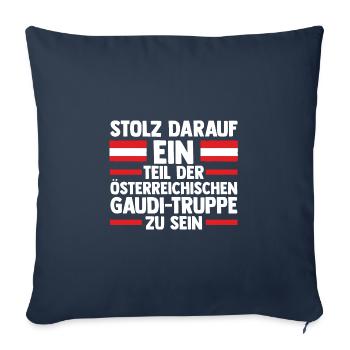 Austrians Austria - Sofa pillowcase 17,3'' x 17,3'' (45 x 45 cm) - navy - Front