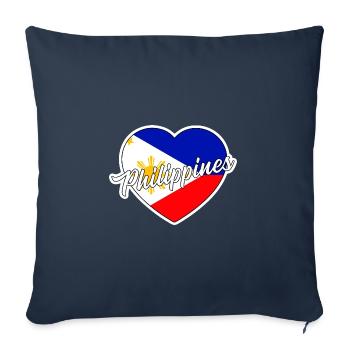 Philippinen - Sofakissenbezug 45 x 45 cm - Navy - Vorne