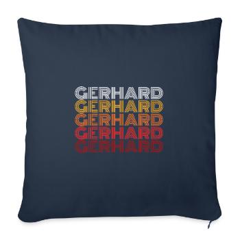 Gerhard - Sofa pillowcase 17,3'' x 17,3'' (45 x 45 cm) - navy - Front