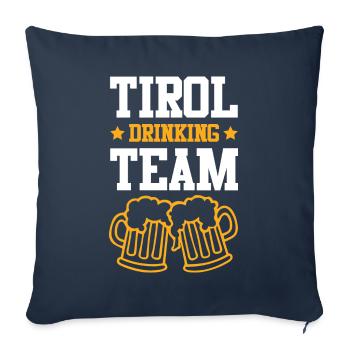 Tirol Drinking Team - Sofa pillowcase 17,3'' x 17,3'' (45 x 45 cm) - navy - Front