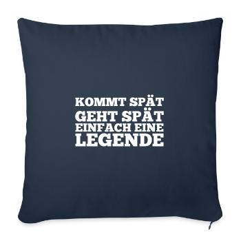Employé Travailleur Collègue de travail - Housse de coussin décorative 45 x 45 cm - bleu marine - Devant