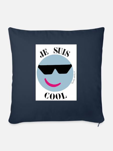 Ich bin Kühle - Sofakissenbezug 45 x 45 cm - Navy
