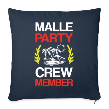 Malle Party Crew - Sofa pillowcase 17,3'' x 17,3'' (45 x 45 cm) - navy - Front