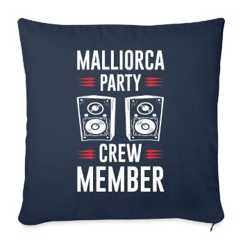 Majorque Party Crew - Housse de coussin décorative 45 x 45 cm - bleu marine - Devant