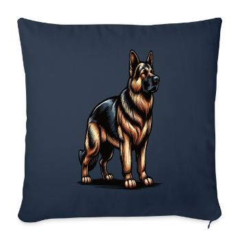 German Shepherd Shepherd Dogs Shepherd Dogs - Sofa pillowcase 17,3'' x 17,3'' (45 x 45 cm) - navy - Front