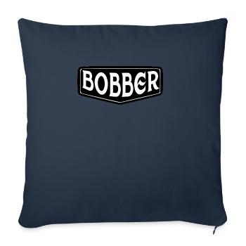 bobber chopper biker autocollant de croisière autocollant - Housse de coussin décorative 45 x 45 cm - bleu marine - Devant