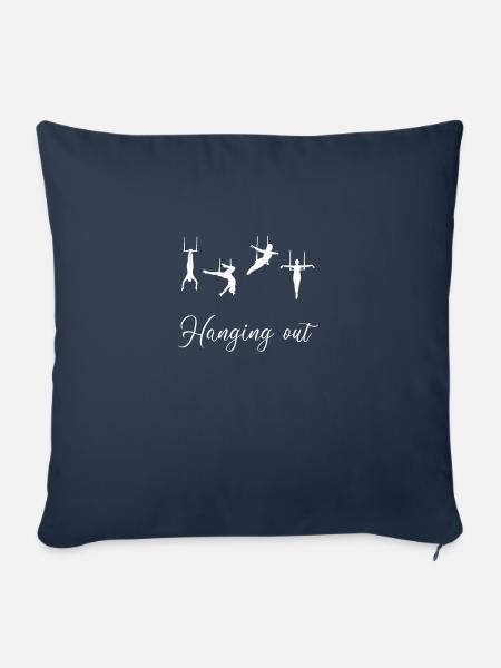 Hanging Out, Luft seiden Trapez - Sofakissenbezug 45 x 45 cm - Navy