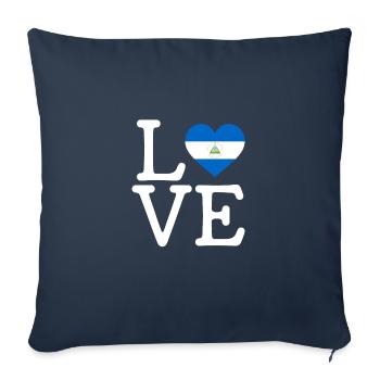 I love Nicaragua, nicaragua - Sofa pillowcase 17,3'' x 17,3'' (45 x 45 cm) - navy - Front