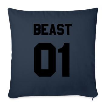 Beast 01 - Sofakissenbezug 45 x 45 cm - Navy - Vorne