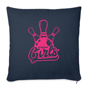 Bowling Girls - Sofakissenbezug 45 x 45 cm - Navy - Vorne