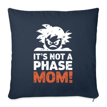 Ce n’est pas une phase maman ! Emo Goth Alternative - Housse de coussin décorative 45 x 45 cm - bleu marine - Devant