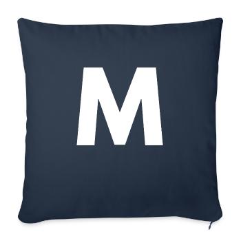 M - Sofa pillowcase 17,3'' x 17,3'' (45 x 45 cm) - navy - Front