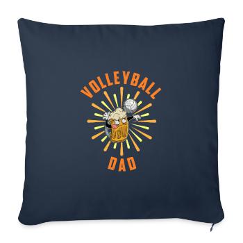 Volleyball Beer Beer Drinker Volleyball Coach - Sofa pillowcase 17,3'' x 17,3'' (45 x 45 cm) - navy - Front