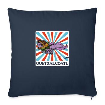 Quetzalcoatl Axolotl Mexico Aztecs Deity - Sofa pillowcase 17,3'' x 17,3'' (45 x 45 cm) - navy - Front