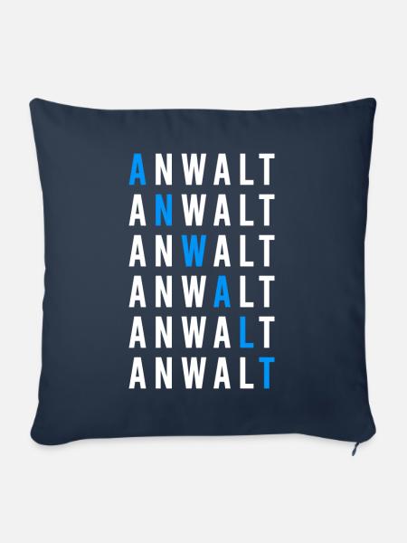 Anwalt - Sofakissenbezug 45 x 45 cm - Navy