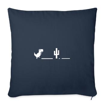 dino - Sofa pillowcase 17,3'' x 17,3'' (45 x 45 cm) - navy - Front