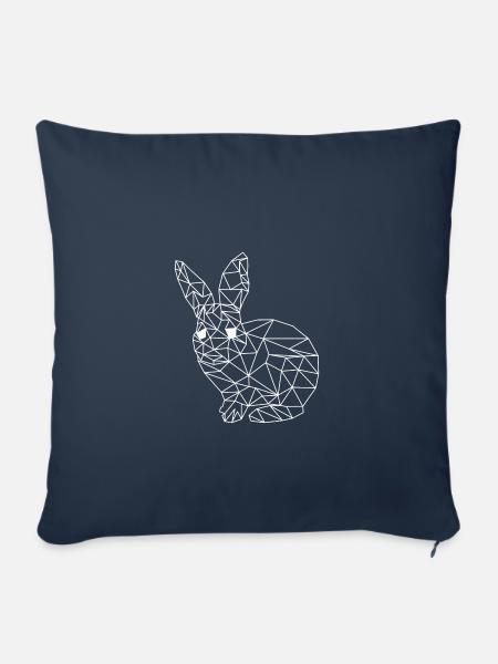 Hase - Sofakissenbezug 45 x 45 cm - Navy