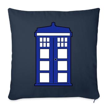 BlueBox - Housse de coussin décorative 45 x 45 cm - bleu marine - Devant