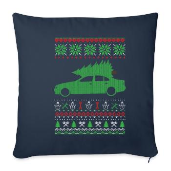 Christmas Ugly Sweater - Sofa pillowcase 17,3'' x 17,3'' (45 x 45 cm) - navy - Front
