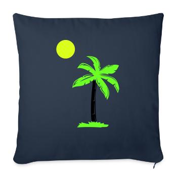 palme - Sofakissenbezug 45 x 45 cm - Navy - Vorne