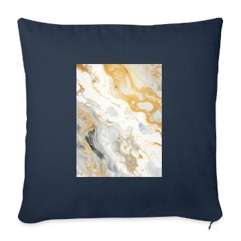 Marble Stone - Sofa pillowcase 17,3'' x 17,3'' (45 x 45 cm) - navy - Front