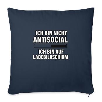 Ladebildschirm-Modus - Sofakissenbezug 45 x 45 cm - Navy - Vorne