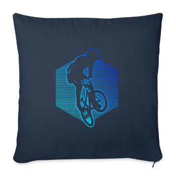Men's bmx bike bmx boys bmx cycling - Sofa pillowcase 17,3'' x 17,3'' (45 x 45 cm) - navy - Front