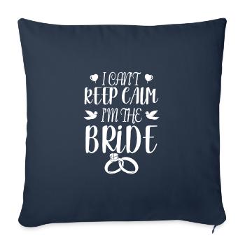 Bride - Sofa pillowcase 17,3'' x 17,3'' (45 x 45 cm) - navy - Front