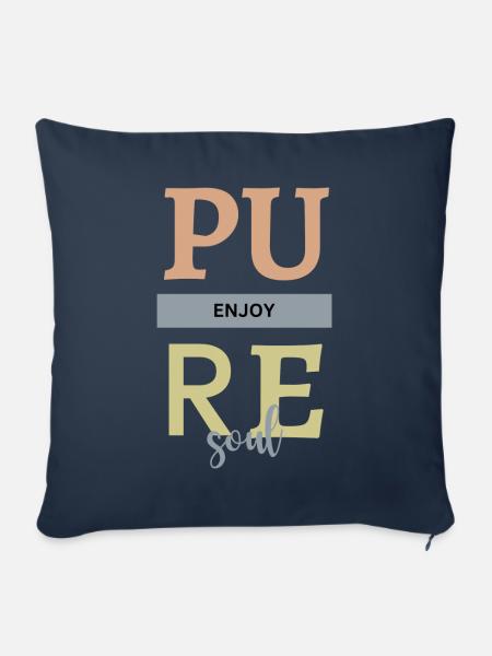 Enjoy PURE soal - Sofakissenbezug 45 x 45 cm - Navy
