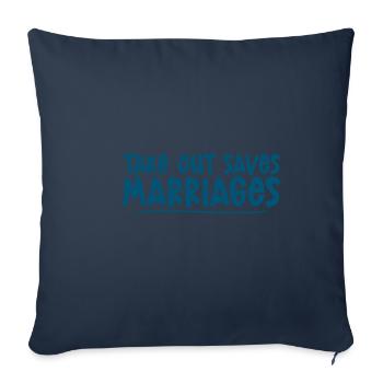 Takeout Saves Marriages 4 - Sofa pillowcase 17,3'' x 17,3'' (45 x 45 cm) - navy - Front