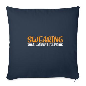 Jurer aide toujours 10 - Housse de coussin décorative 45 x 45 cm - bleu marine - Devant