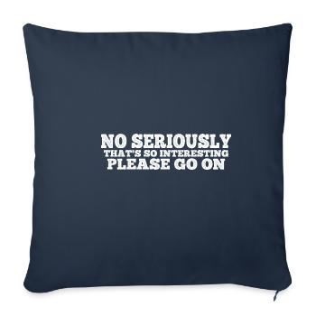 Non sérieusement c’est si intéressant s’il vous plaît allez sur 4 - Housse de coussin décorative 45 x 45 cm - bleu marine - Devant