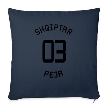 03 Peja - Sofakissenbezug 45 x 45 cm - Navy - Vorne