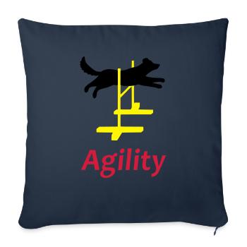 Agility Hürde Vektor - Sofakissenbezug 45 x 45 cm - Navy - Vorne