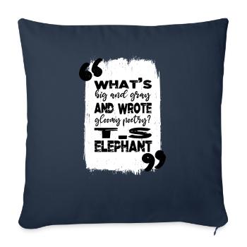 books lover sayings green bookish stuff - Sofa pillowcase 17,3'' x 17,3'' (45 x 45 cm) - navy - Front
