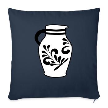 Bembel - The original Frankfurt cider bembel - Sofa pillowcase 17,3'' x 17,3'' (45 x 45 cm) - navy - Front