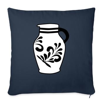 Bembel - Le cidre original de Francfort #FFM - Housse de coussin décorative 45 x 45 cm - bleu marine - Devant