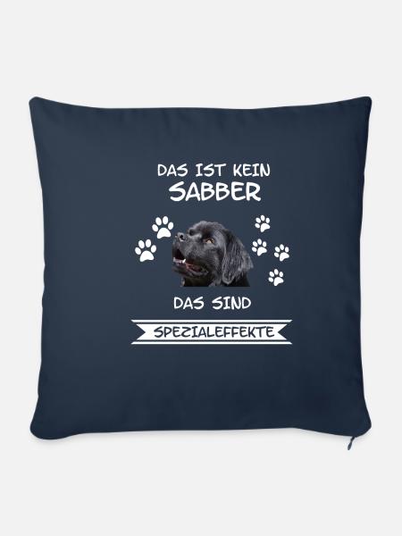 Neufundländer Hund - Sofakissenbezug 45 x 45 cm - Navy